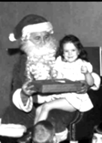 Santa and little girl
